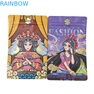 Food Packaging With Zipper Edible 250g Coffee Bar Wrapper Resealable Stand Up Pouch