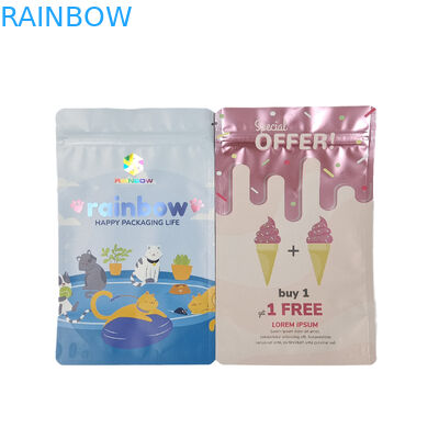 Food Grade Packaging Custom Matte Aluminium Foil Edible Mylar Snack Zip Lock Bags