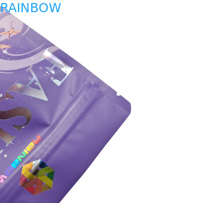 Food Grade Packaging Custom Matte Aluminium Foil Edible Mylar Snack Zip Lock Bags