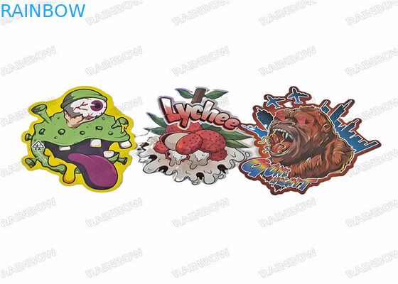 Edible Mylar Bags Die Cut pecial Shaped Plastic Pouch With Ziplock 3.5g Candy Cookie Bags