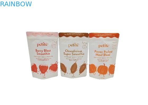 Biodegradable Kraft Paper Stand Up Bags Food Packaging Pouches