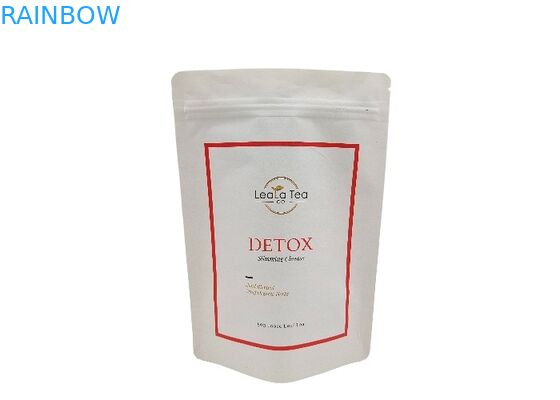 Tea Aluminum Foil Stand Up Bag Smell Proof Aluminum Foil Ziplock Pouch