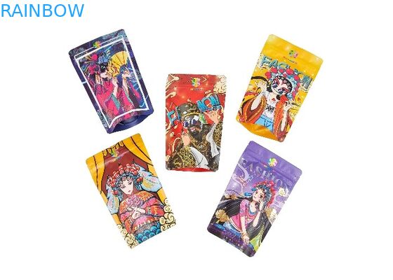 Aluminum Foil Plastic Stand Up Pouch Smell Proof Resealable Mylar Ziplock Bags