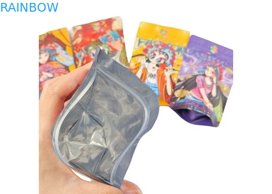 Aluminum Foil Plastic Stand Up Pouch Smell Proof Resealable Mylar Ziplock Bags