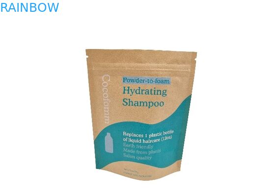 Wholesale Brown Kraft Paper Doypack Smell Proof Edible Packaging Stand Up Pouches