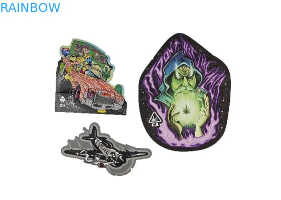 Soft Touch Plastic 3.5g Mylar Zip Lock Bags Special Shaped Digital Printing