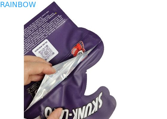 Die Cut Irregular Special Shaped Plastic Ziplock Foil Pouch 3.5g 7g 14g