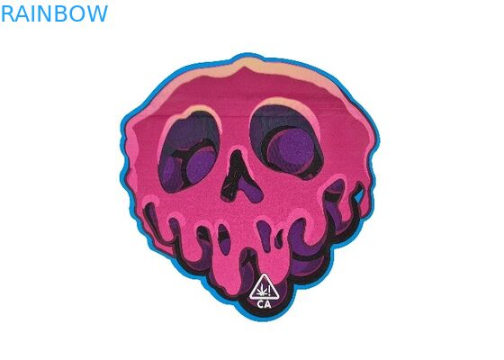 3.5g - 28g Hologram Aluminum Foil Mylar Bags Matte Finish Irregular Special Shaped