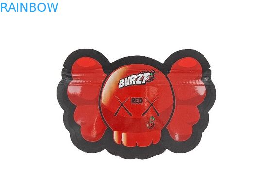 Custom Logo Printed Plastic Smell Proof Pouch 0.125oz 1oz Ziplock Edible Mylar Bag