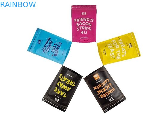 Custom Biodegradable Kraft Paper Stand Up Pouches Smell Proof Ziplock Food Packaging Bags