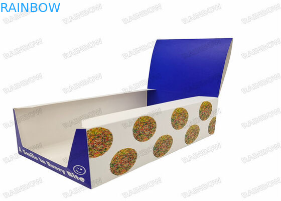 Candy Dry Fruit Chocolate Custom Printed Packaging Counter Display Paper Boxes OEM