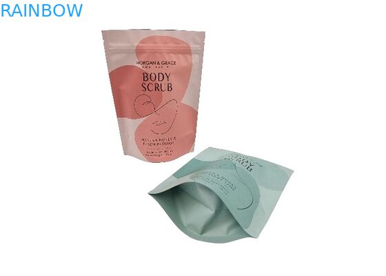 Digital Printing Custom Stand Up Bag Waterproof Packaging Bag For Body Scrub