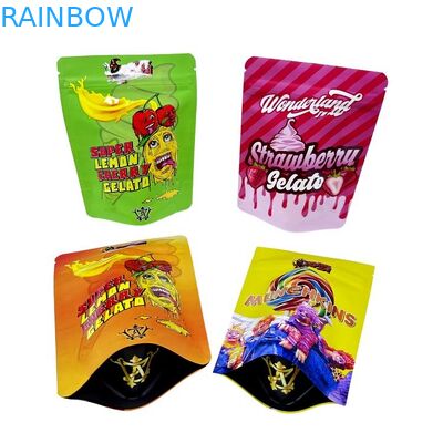 Minfly Digital Printing Custom Aluminum Foil Resealable Stand Up Smell Proof Zipper Mylar Packaging Pouch Bags For Food