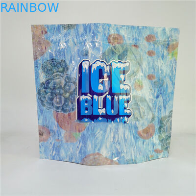 Digital Printing Bag 3.5G 1LB Soft Touch Holographic Pouch High Barrier Smell Proof Child Proof Zipper Stand Up Bags