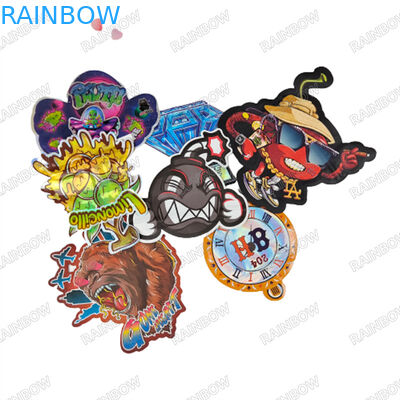 3.5g Custom Die Cut Bags Smell Proof Zipper Mylar bags Child Proof Zipper Bags for Cookies Gummies Packaging