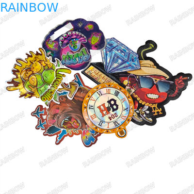 3.5g Custom Die Cut Bags Smell Proof Zipper Mylar bags Child Proof Zipper Bags for Cookies Gummies Packaging