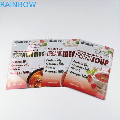 Customized Plastic Pouch Gravure Printing Food Packaging Bags With Zipper