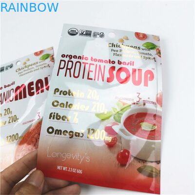 Customized Plastic Pouch Gravure Printing Food Packaging Bags With Zipper