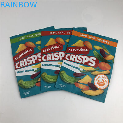 Custom Order Accepted Snack Chips Bag Packaging with Resealable and Screen Printing Features