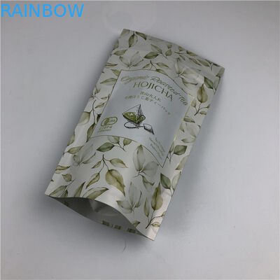 Customized Digital Printing Bags Metallic Gold Logo Stand Up Tea Packing Bags