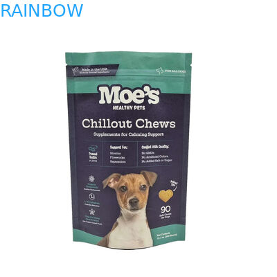 Zipper Pet Meal Bag in CMYK Colors for Long-Lasting Pet Food Storage