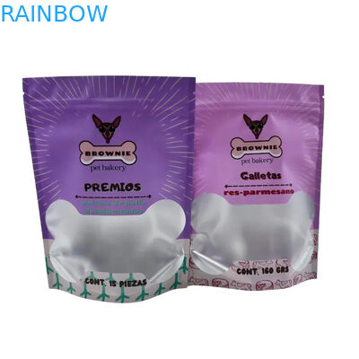 Reusable Pet Food Pouch for Stand Up Packaging with Zipper Lock