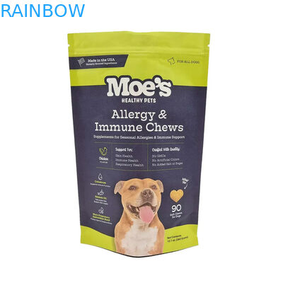 Reusable Pet Food Pouch for Stand Up Packaging with Zipper Lock