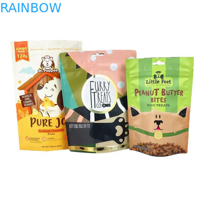 Reusable Pet Food Pouch for Stand Up Packaging with Zipper Lock
