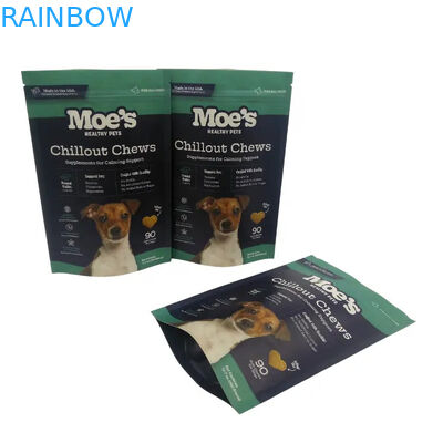 Animal Feed Sack with Tear Notch for Dog Treats Packing Bags