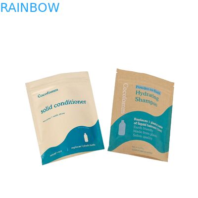 Custom Logo Printed Biodegradable 100% Sachet Packaging Reusable Stand Up Plastic Bags Doypack With Ziplock