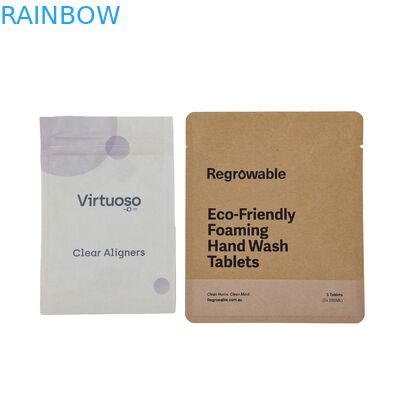 Custom Edible Plastic Packaging Biodegradable Bags Aluminum Foil Zip Lock Doypack For Tea Coffee Snack