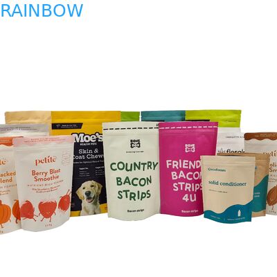 Wholesale Custom Printed Biodegradable High Quality Kraft Paper Recyclable Doypack Food Grade Ziplock Plastic Bag