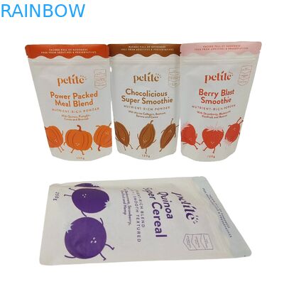 Biodegradable Stand Up Pouches With Ziplock Custom Logo Printed Doypack For Coffee Tea Packaging Food Bags