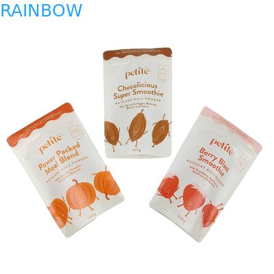 High Quality Custom Design Printed Biodegradable Resealable Bags With Ziplock Doypack Kraft Paper Bags Pet Food Packagin