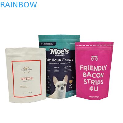 Custom Printed Eco-Friendly High Quality Bags 100% Biodegradable Kraft Paper Stand Up Pouches Doypack With Ziplock