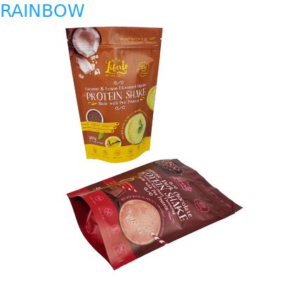 Customized Wholesale Logo Printed Food Grade Chocolate Packaging Snack Zipper Stand Up Plastic Bag