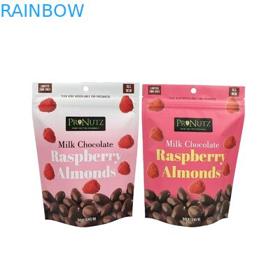 Custom Printed Aluminum Foil Ziplock Plastic Bags For Powder Packaging Ziplock Stand Up Pouch