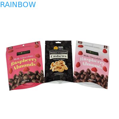 High Quality Heat Seal Snack Bag Custom Aluminum Foil Zipper Stand Up Plastic Packaging Ziplock Bag