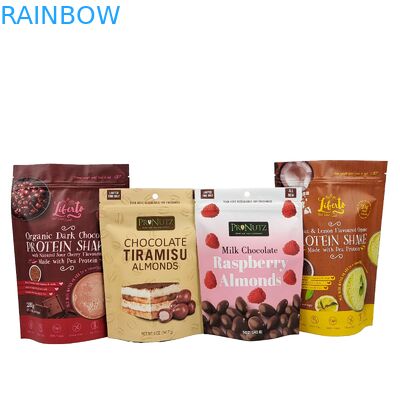 High Quality Heat Seal Snack Bag Custom Aluminum Foil Zipper Stand Up Plastic Packaging Ziplock Bag