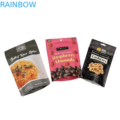 250g 500g Custom Cashew Nut Doypack Aluminum Foil Ziplock Plastic Packaging Zipper Bag For Snack
