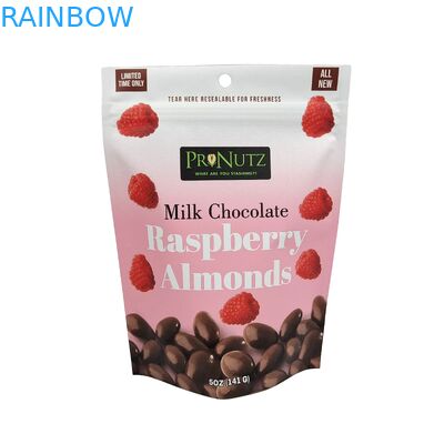 Food Grade Material Packaging Matt Custom Design Stand Up Pouches Zipper Plastic Bag  Packaging