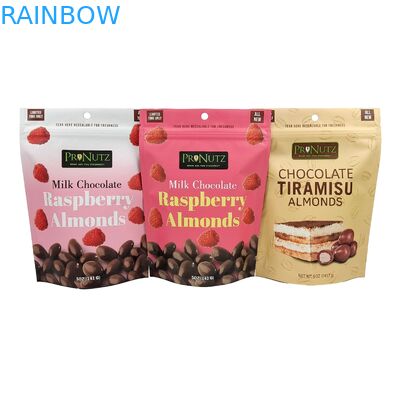 Food Grade Material Packaging Matt Custom Design Stand Up Pouches Zipper Plastic Bag  Packaging