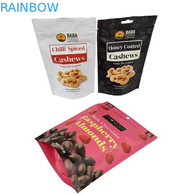 Food Grade Material Packaging Matt Custom Design Stand Up Pouches Zipper Plastic Bag  Packaging