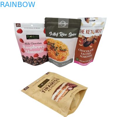 Digital Printing Custom Printed Doypack Food Chocolate Bags Packaging Ziplock Stand Up Pouch