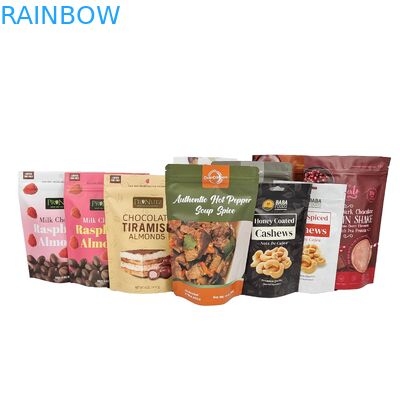 Chocolate Bag Stand Up Custom Pouch Aluminum Foil Zipper Pouch Aluminum Foil Frosted Zipper Bag