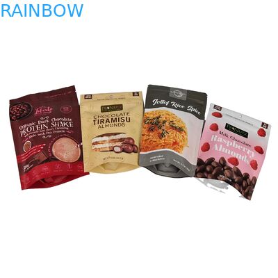 Reusable Custom Printed Standing Zipper Bag Dry Fruits Cashew Nuts Packaging Zip Lock Plastic Bag