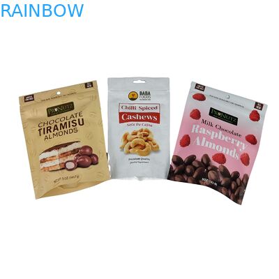 Reusable Custom Printed Standing Zipper Bag Dry Fruits Cashew Nuts Packaging Zip Lock Plastic Bag