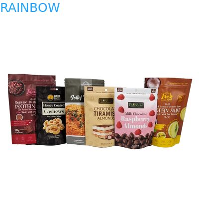 Reusable Custom Printed Standing Zipper Bag Dry Fruits Cashew Nuts Packaging Zip Lock Plastic Bag