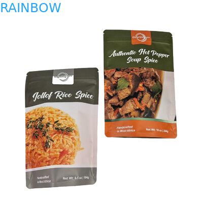 Plastic Aluminum Foil Food Packaging Custom Resealable Snack Packaging Stand Up Pouch With Zipper