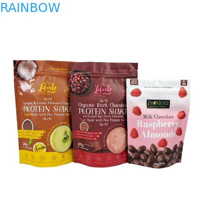 Cashew Nut Food Grade Zipper Bag Stand Up Aluminum Foil Plastic Pouch Zipper Mylar Bag